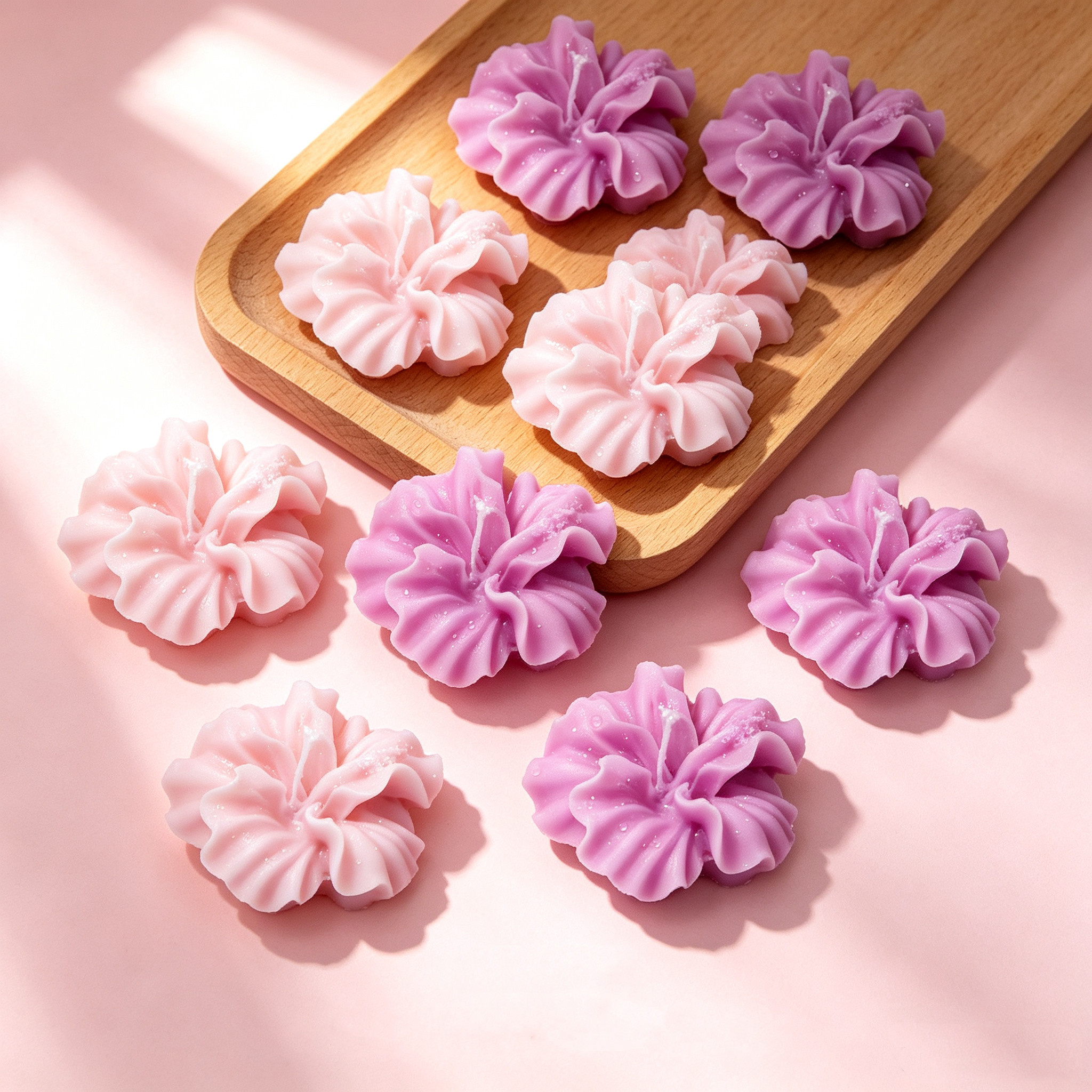 2 stuks Hibiscus Bloem Kaarsvo - Candle Making Kit Wholesale recensie en prijs
