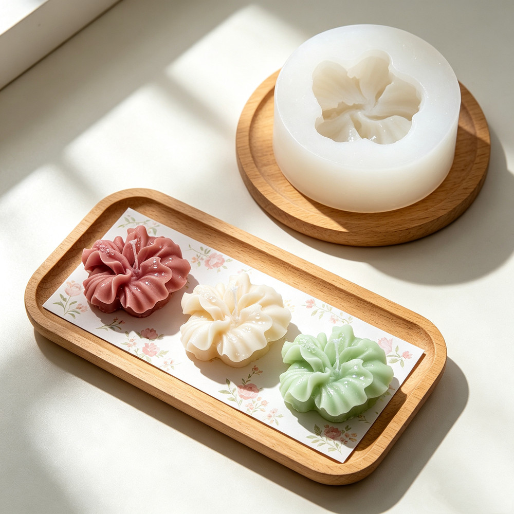 2 stuks Hibiscus Bloem Kaarsvo - Candle Making Kit Wholesale recensie en prijs