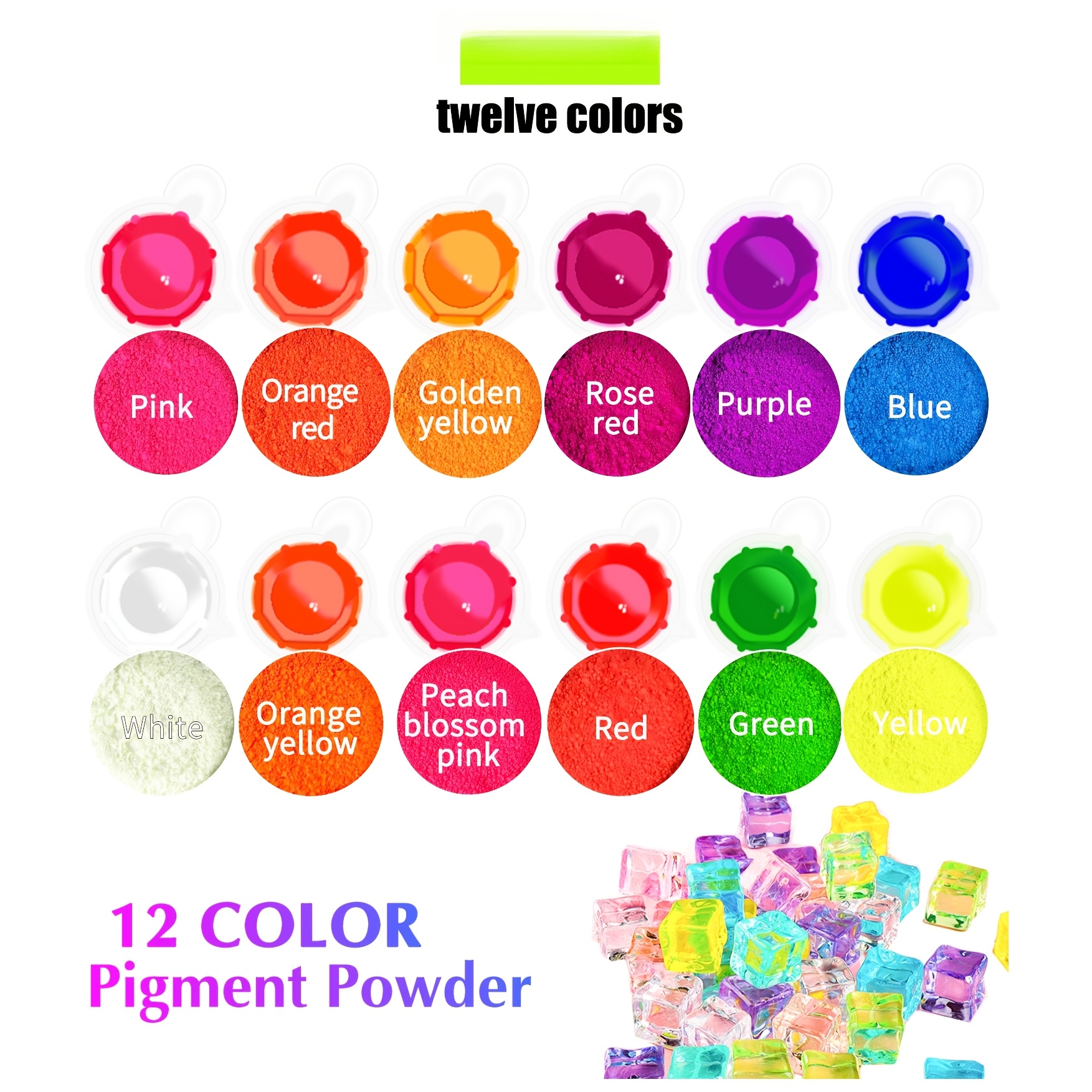 Fluorescerend poeder/neon hars - Candle Dye Chip recensie en prijs