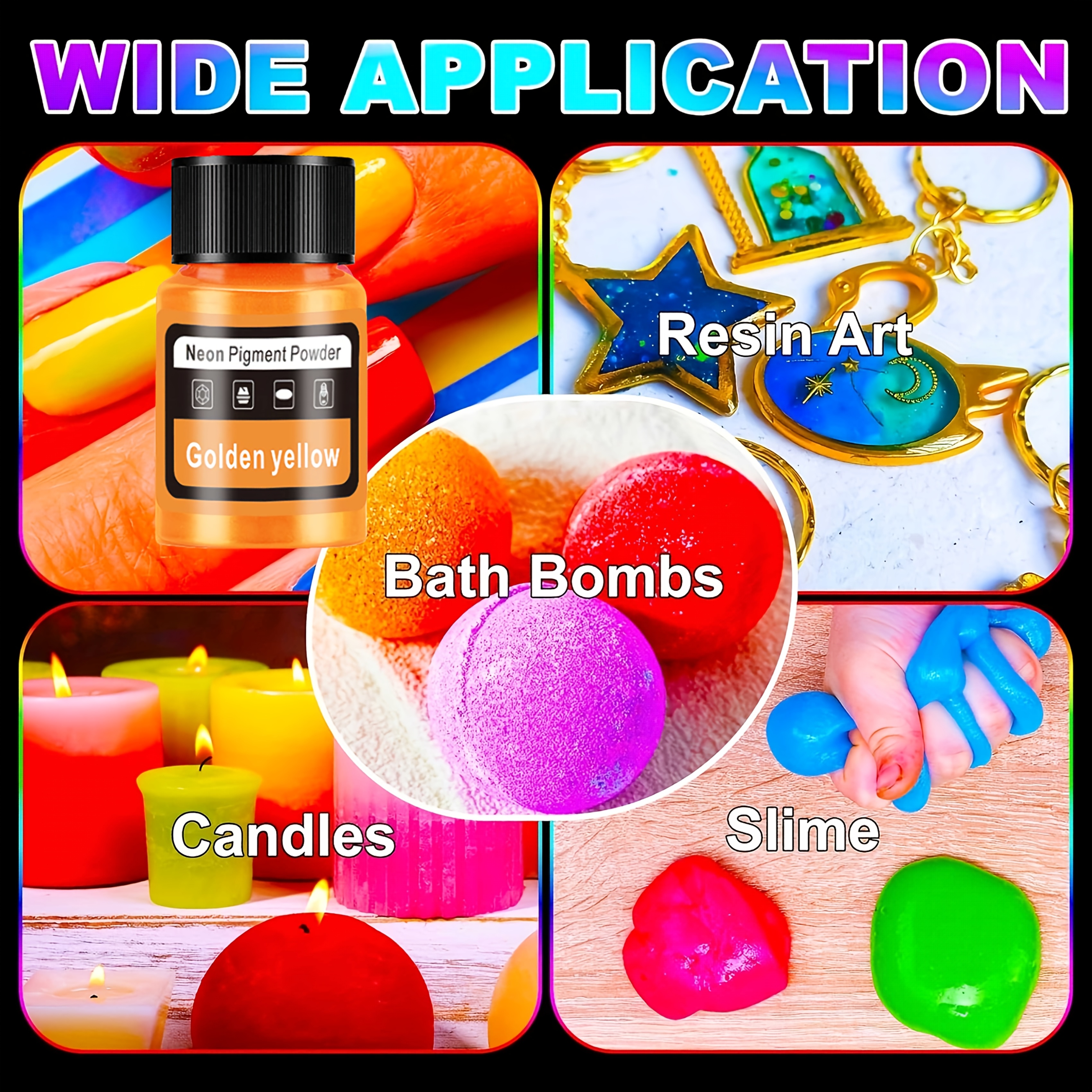 Fluorescerend poeder/neon hars - Candle Dye Chip recensie en prijs